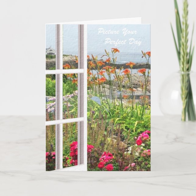 Floral Birthday Card Picture YOUR Perfect Day (Front)