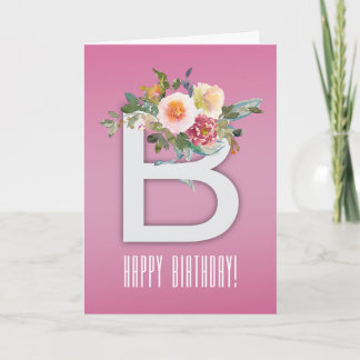 Floral Birthday Elegance Card
