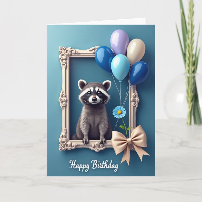 Floral Birthday Frame Card (Front)