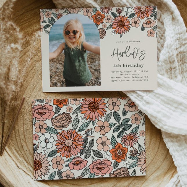 Floral Birthday Invitation | Beach Birthday  (Creator Uploaded)