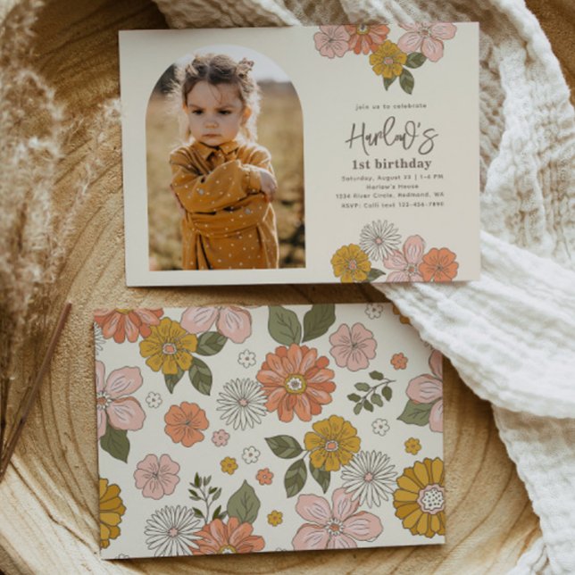 Floral Birthday Invitation | Girl's Birthday (Creator Uploaded)