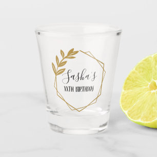 Floral Birthday Party Shot Glass