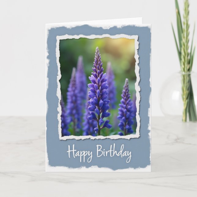 Floral Birthday Spire Card (Front)