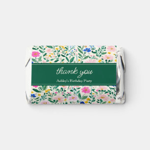 Floral Birthday Thank You Hershey's Miniatures