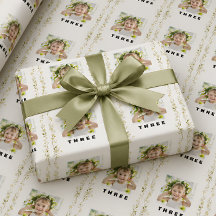 Floral Birthday Wrapping Paper for Girls