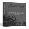 Floral Black and Gray 1" Wedding Guest Book Binder