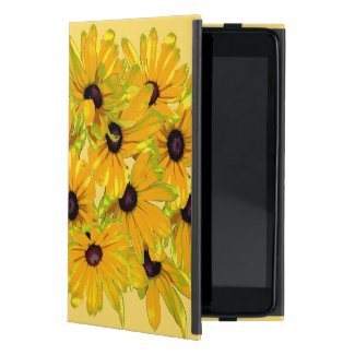 Floral Black Eyed Susan Flowers iPad Mini Case