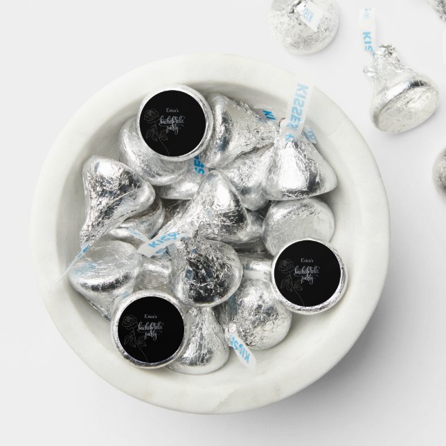 Floral Black Gothic Bachelorette Party Hershey®'s Kisses® (Assorted)