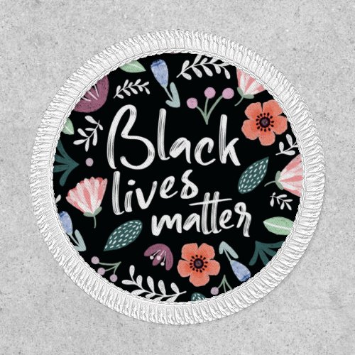 Floral Black Lives Matter Patch
