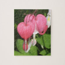 Floral Bleeding Heart Photo Puzzle with Gift Box