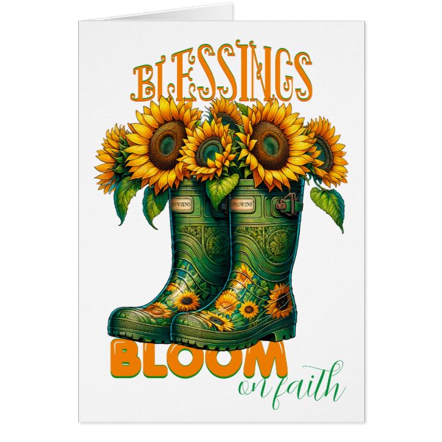 Floral Blessings - FRAME IT! Cards (Front)