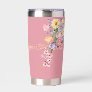 Floral Bliss Personalized  Insulated Tumbler