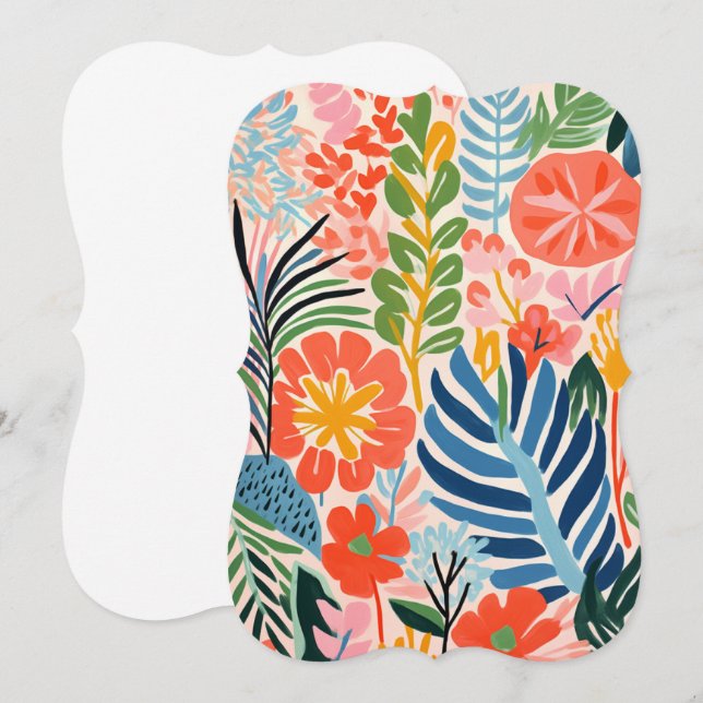 Floral Bliss Thank You Card (Front/Back)