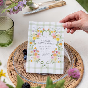 Floral Bloom Baby Shower Invitation