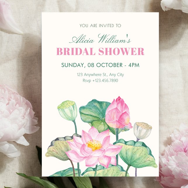 Floral bloom bridal shower invitation (Creator Uploaded)