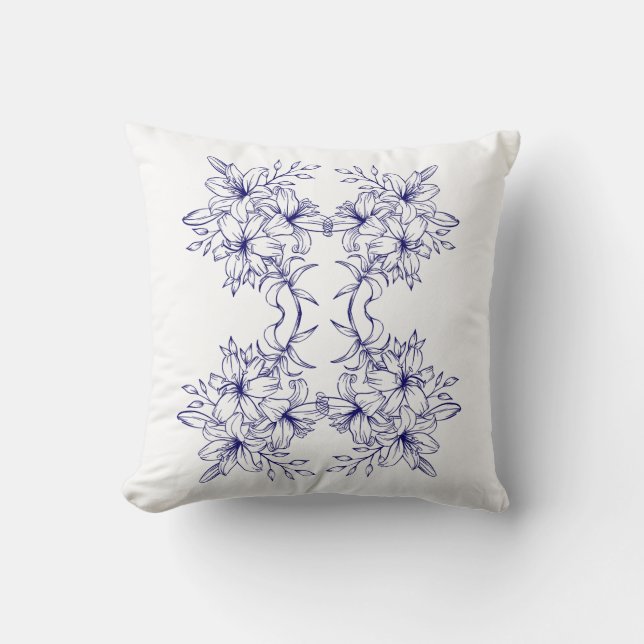 Floral Bloom Decorative Pillow (Front)