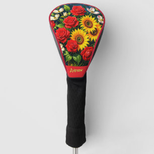 Floral Bloom Driver Head Cover
