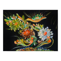 Floral Bloom - Om Canvas Painting