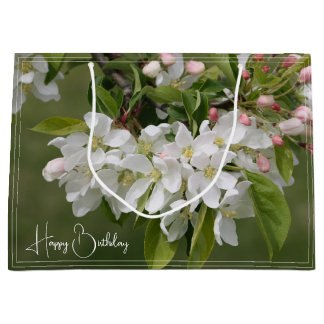 Floral Bloom Photograph Large Gift Bag