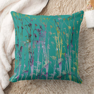 Floral Bloom Throw Pillow