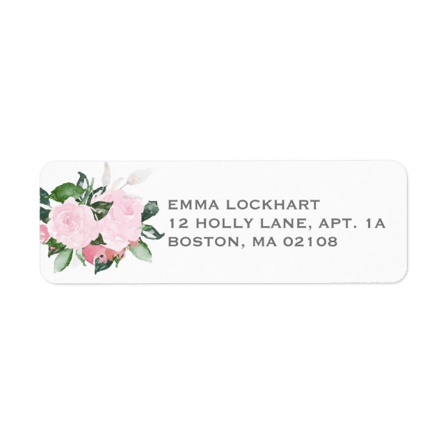 Floral Blooms Return Address Label (Front)