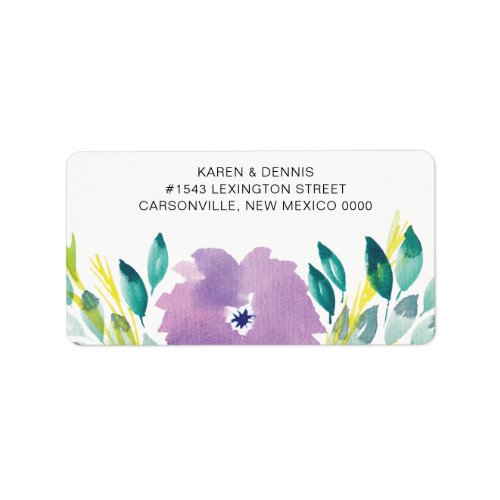 Floral Blossom Address Label