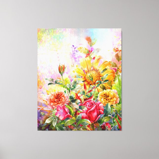 Floral Blossom Bloom Wall Art (Front)