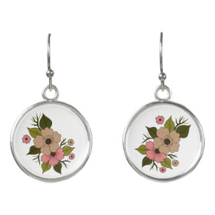 Floral blossom earrings