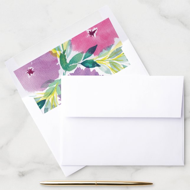 Floral Blossom Envelope Liner (Desk)