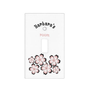 Floral blossom light switch cover