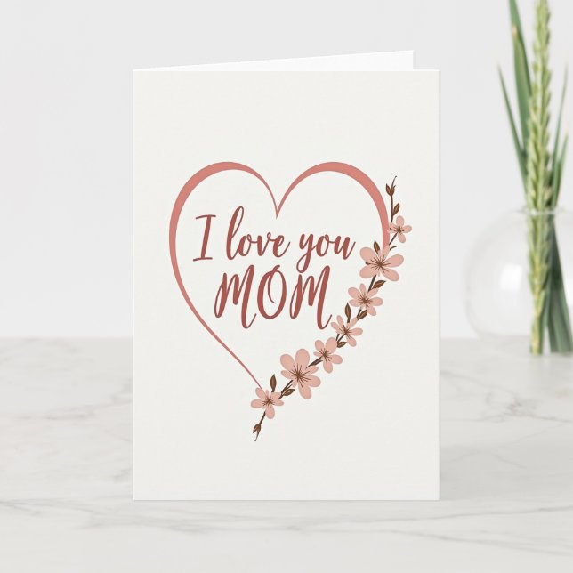 Floral Blossom Mothers Card (Front)