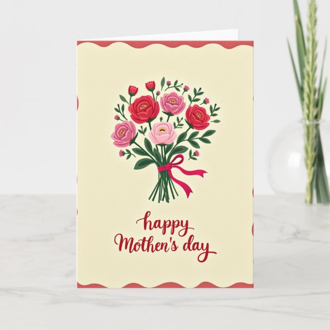 Floral Blossom Mothers Day Card (Front)