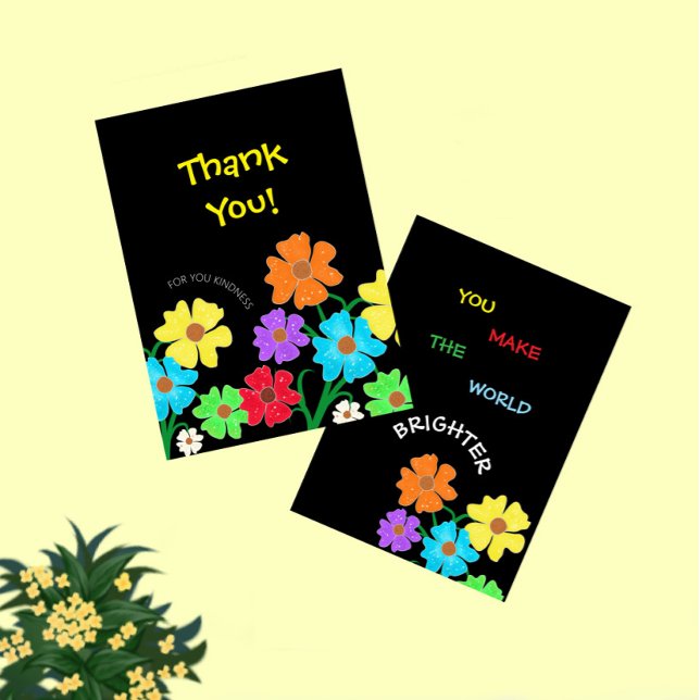 Floral blossom thank you card (Creator Uploaded)