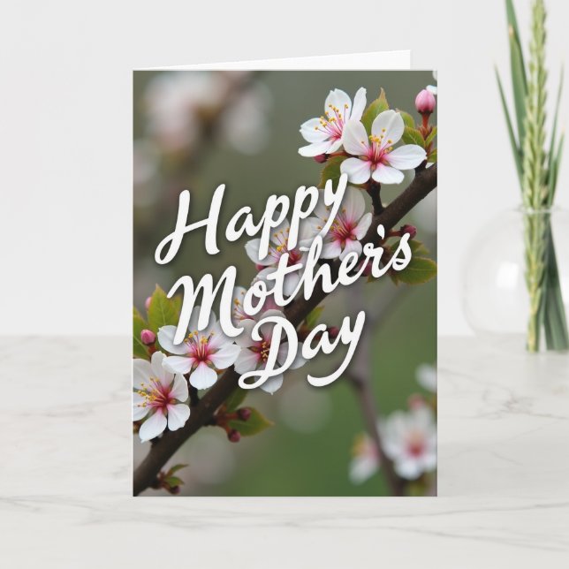 Floral Blossoms Springtime Card (Front)