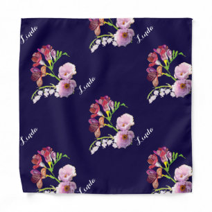 Floral Blue  Bandana
