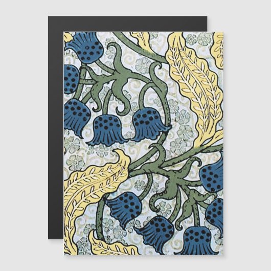 Floral Blue Flowers Lily Valley Repeating (Front/Back)