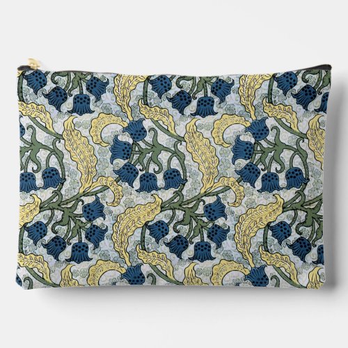 Floral Blue Flowers Lily Valley  Repeating Accessory Pouch
