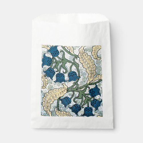 Floral Blue Flowers Lily Valley  Repeating Favor Bag