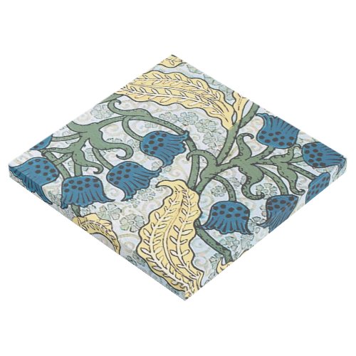 Floral Blue Flowers Lily Valley  Repeating Gallery Wrap