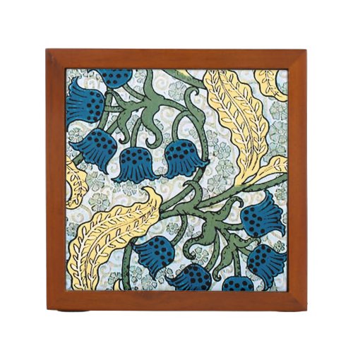 Floral Blue Flowers Lily Valley  Repeating Pencil Holder