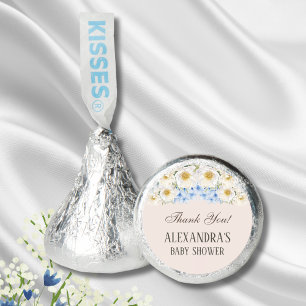 Floral Blue Hydrangea Garden Baby Shower Favor