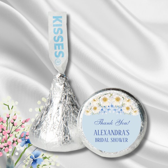 Floral Blue Hydrangea Garden Bridal Shower Favor (Creator Uploaded)