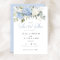 Floral Blue Hydrangea Greenery Wedding Save Date