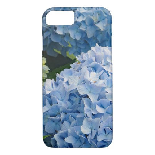 Floral Blue Hydrangea Photo iPhone 87 Case