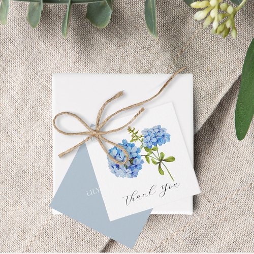  Floral Blue Hydrangea Wedding Thank You Favor Tags