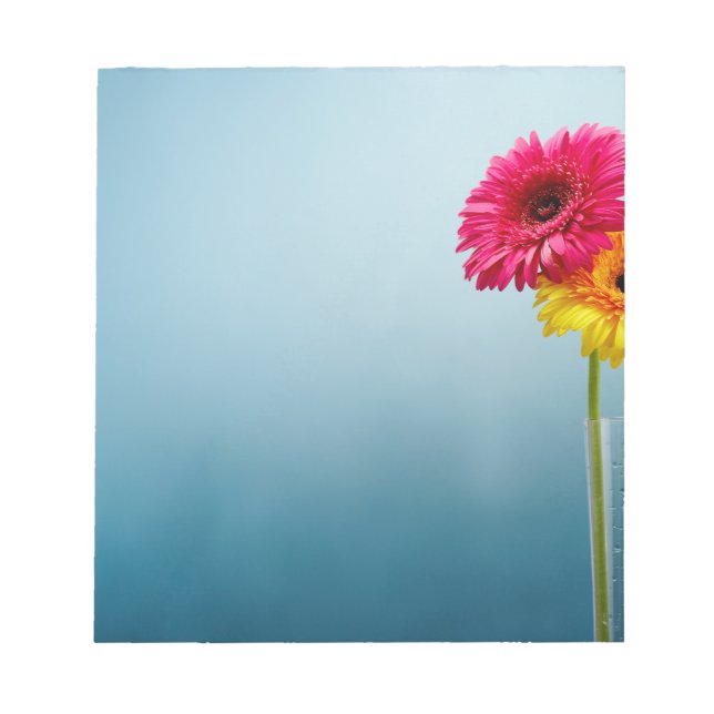 Floral blue notepad (Front)