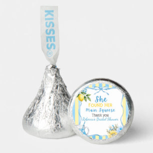 Floral Blue Stripe Main Squeeze Bridal Shower Hershey®'s Kisses®