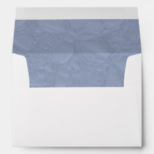 Floral Blue Wedding Modern Simple  Envelope