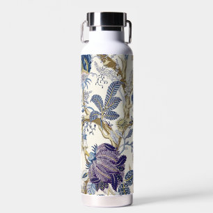 Floral  Blue  White Water Bottle