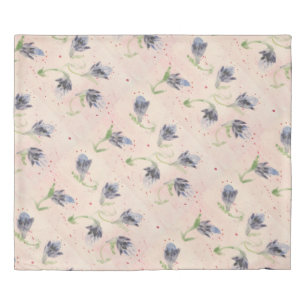 Floral Blues Duvet Cover